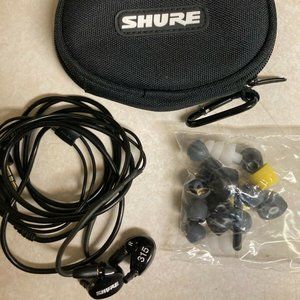 Shure SE315 In-Ear Only Headphones Noise Canceling High Quality Audio (Rare)